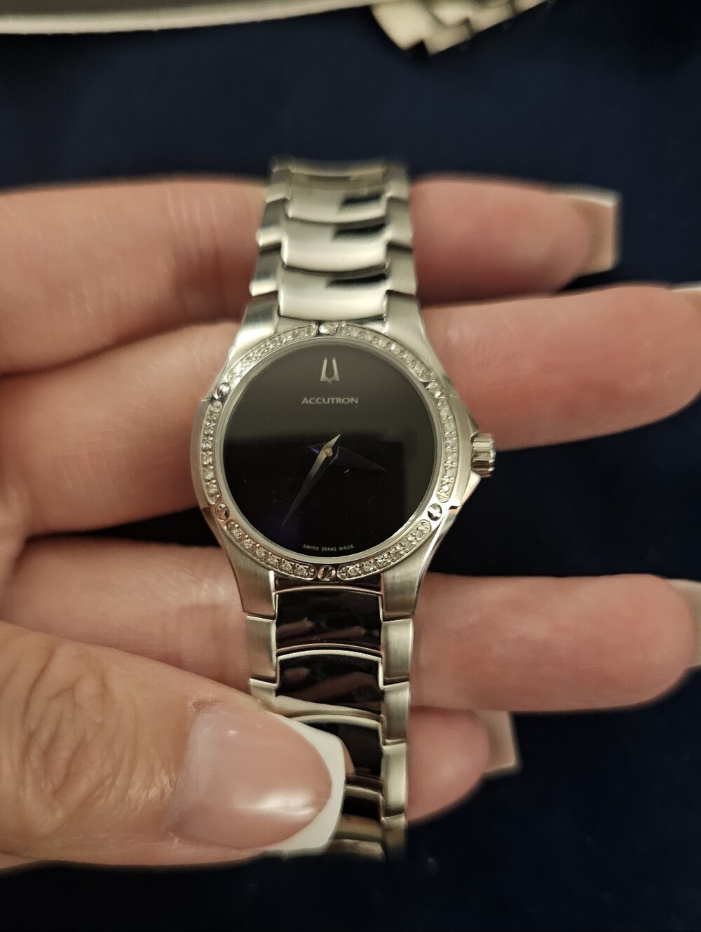 Accutron By BULOVA Women's Stainless Steel Black Dial Belize